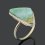 Кольцо хризопраз Казахстан (нейзильбер) (регулируемый) размер 19,5