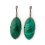 Серьги малахит Конго (нейзильбер)