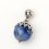 Кулон кианит синий Бразилия (сталь хир.) 2,5 см