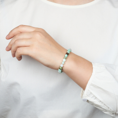 Браслет хризопраз Казахстан 6 мм 16 см