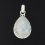 Кулон лунный камень (адуляр) Индия (серебро 925 пр. родир. бел.)