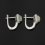 Серьги опал благородный желтый Эфиопия (серебро 925 пр. родир. бел.)
