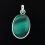 Кулон малахит Конго (серебро 925 пр. родир. бел.) овал