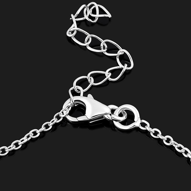 Колье танзанит Танзания (серебро 925 пр. родир. бел.) 45 см (+4 см)