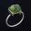 Кольцо хромдиопсид Россия (серебро 925 пр. родир. бел.) размер 18