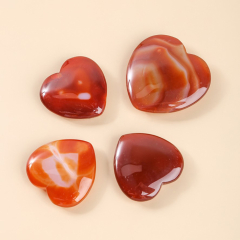 Сердечко сердолик Ботсвана 5 см