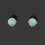 Серьги изумруд Колумбия пуссеты огранка (серебро 925 пр. родир. бел.)