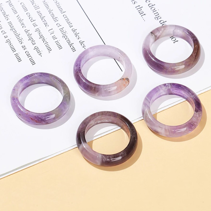 Кольцо аметист Бразилия (цельное) размер 19