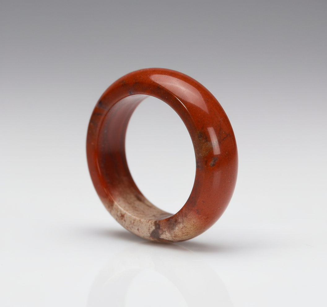 Кольцо яшма красная ЮАР (цельное) размер 19