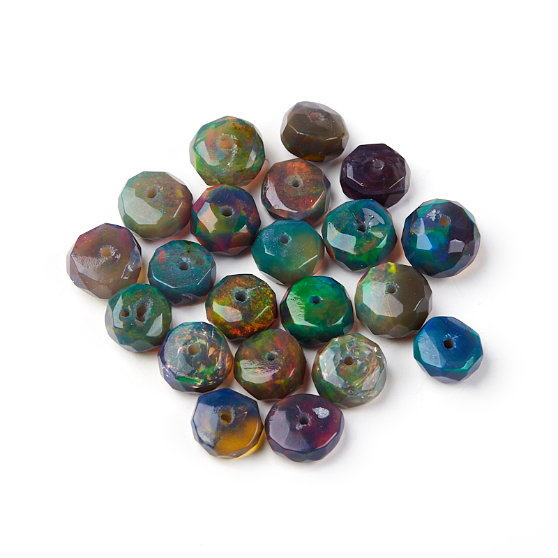 Купить Бусина опал благородный черный Австралия кукуруза 5 мм огранка (1 шт) Доставка по всему миру! Заходи и покупай сейчас! | Интернет-магазин Минерал Маркет - 553367