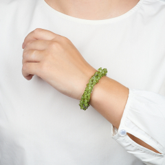 Браслет хризолит США (сталь хир.) 17 см (+3 см)