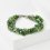 Браслет нефрит зеленый Россия (сталь хир.) 17 см (+3 см)