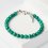 Браслет малахит Конго (сталь хир.) 6 мм 16 см (+3 см)