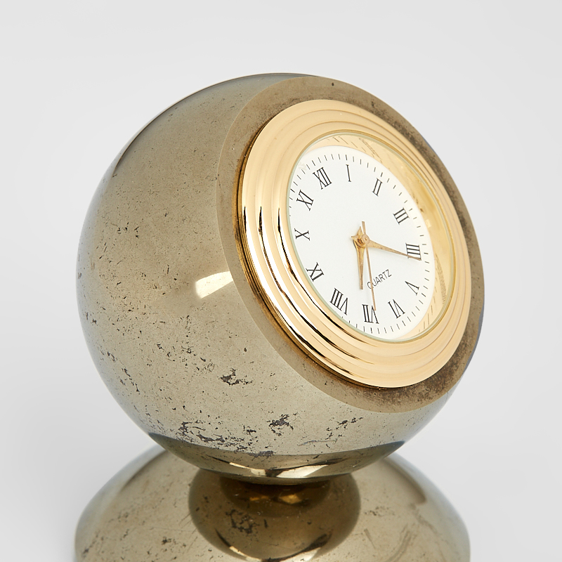 Часы пирит Россия 5,5х5,5х7,5 см