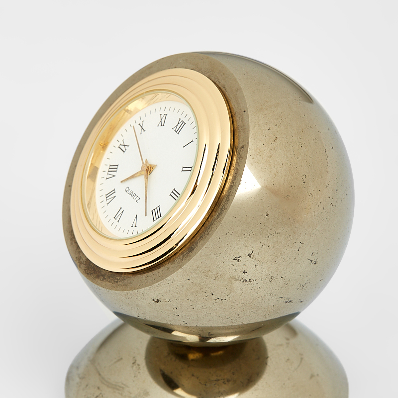 Часы пирит Россия 5,5х5,5х7,5 см