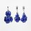 Набор украшений лазурит Россия (биж. сплав) (кулон и серьги)
