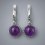 Серьги аметист Бразилия (серебро 925 пр. оксидир.)