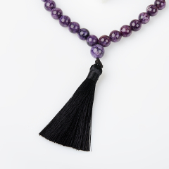 Четки чароит Россия (текстиль) 9 мм (32 бусины)