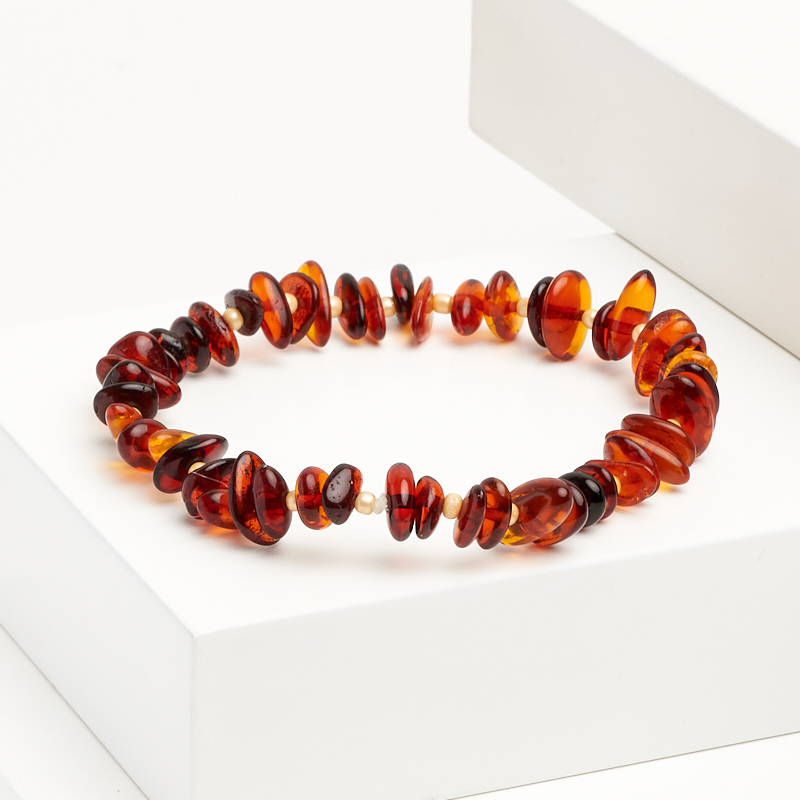 Браслет янтарь Россия 16 см