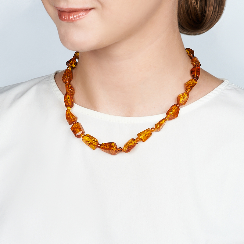 Бусы янтарь Россия 49 см