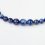 Бусы лазурит Афганистан (сталь хир.) 45 см (+7 см)
