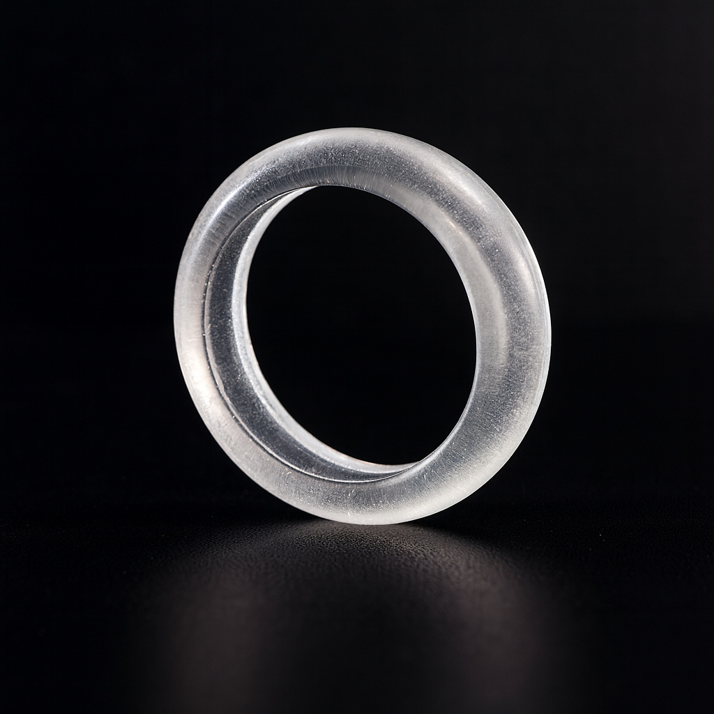 Кольцо горный хрусталь Бразилия (цельное) (Скидка) (РМ) размер 19