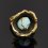 Кольцо бирюза Казахстан (бронза) (регулируемый) размер 17,5