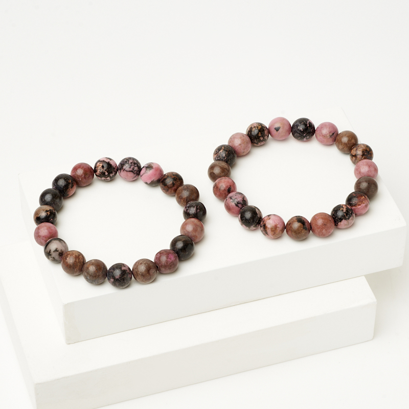 Браслет родонит Россия 10 мм 18 см