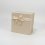 Подарочная упаковка универсальная (коробка) (бежевый) 200х200х130 мм