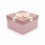 Подарочная упаковка универсальная (коробка) (розовый) 200х200х120 мм