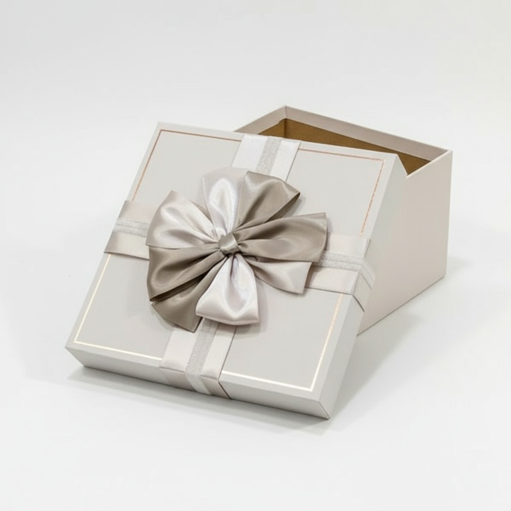 Подарочная упаковка универсальная (коробка) (серый) 160х160х90 мм