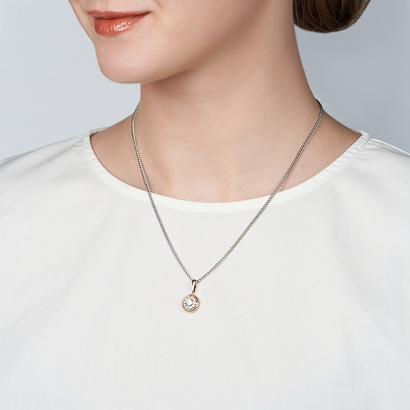 Кулон топаз голубой Бразилия (серебро 925 пр. позолота) огранка