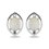 Серьги лунный камень Индия (серебро 925 пр. родир. бел.)