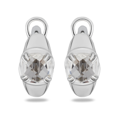 Серьги горный хрусталь Бразилия (серебро 925 пр. родир. бел.) огранка