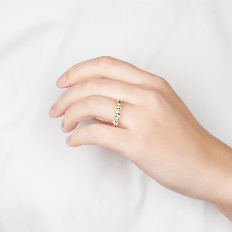 Кольцо топаз голубой Бразилия (серебро 925 пр. позолота) огранка размер 18,5