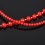 Бусы коралл красный Индонезия (сталь хир.) 43 см (+7 см)