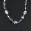 Бусы микс аквамарин, гематит, иолит (кордиерит) (сталь хир.) (цепочка) длинные 94&nbsp;см