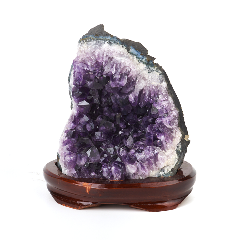Друза аметист Бразилия 12-16 см (на подставке)