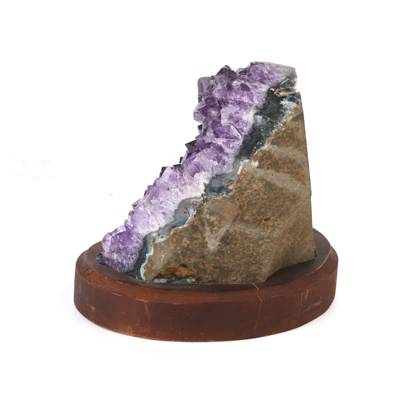 Друза аметист Бразилия 9-12 см (на подставке)