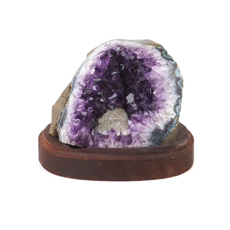 Друза аметист Бразилия 9-12 см (на подставке)