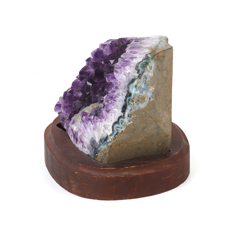 Друза аметист Бразилия 9-12 см (на подставке)