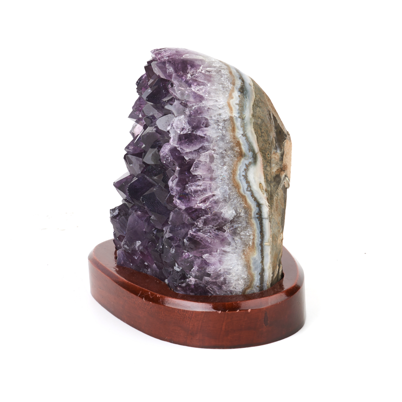 Друза аметист Бразилия 9-12 см (на подставке)