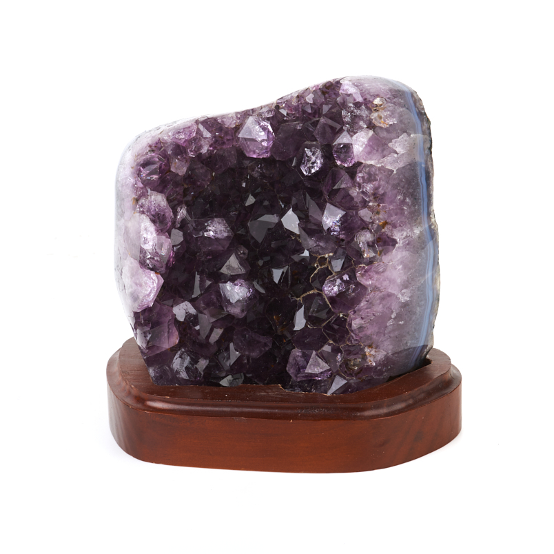 Друза аметист Бразилия 9-12 см (на подставке)