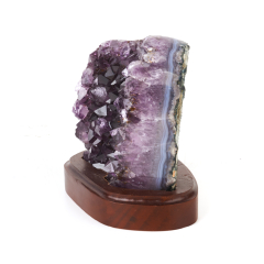 Друза аметист Бразилия 9-12 см (на подставке)