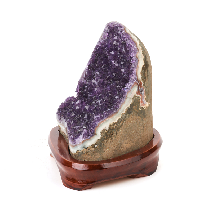 Друза аметист Бразилия 12-16 см (на подставке)
