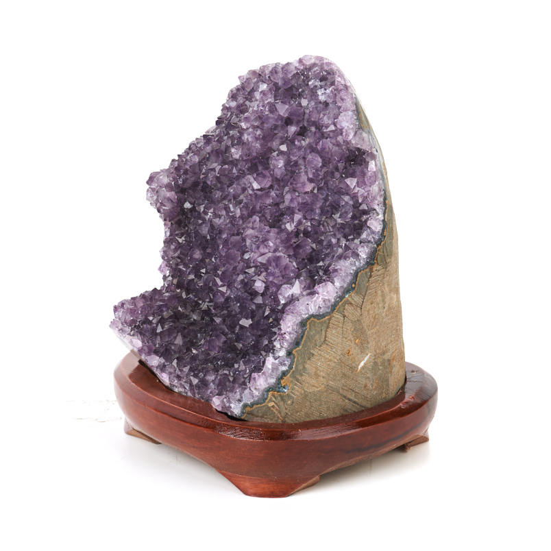 Друза аметист Бразилия 12-16 см (на подставке)
