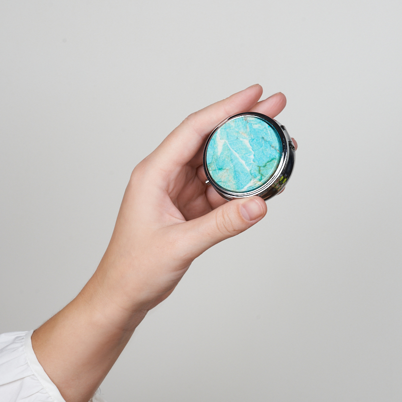 Таблетница амазонит Россия 6 см