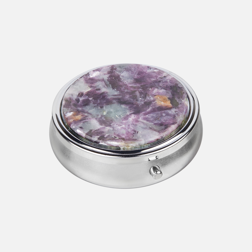 Таблетница слюда (лепидолит) Россия 6 см