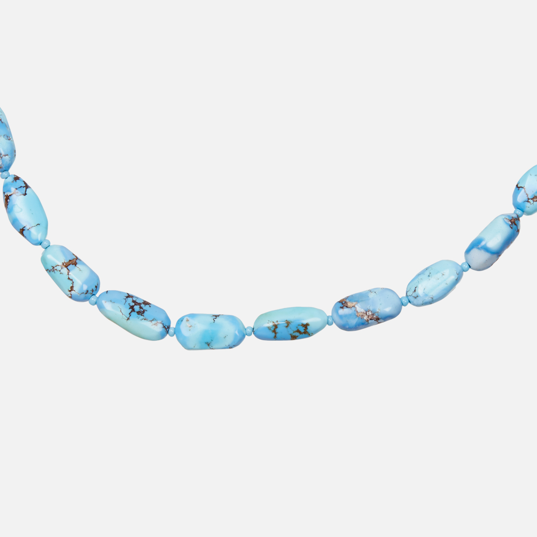 Бусы бирюза Казахстан (биж. сплав) 50 см