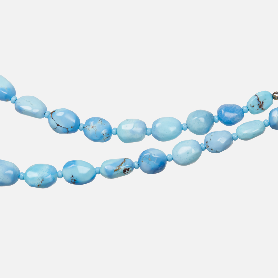 Бусы бирюза Казахстан (биж. сплав) 50 см